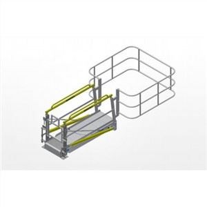 Sulankstomi laiptai, skirti pakrauti portalą