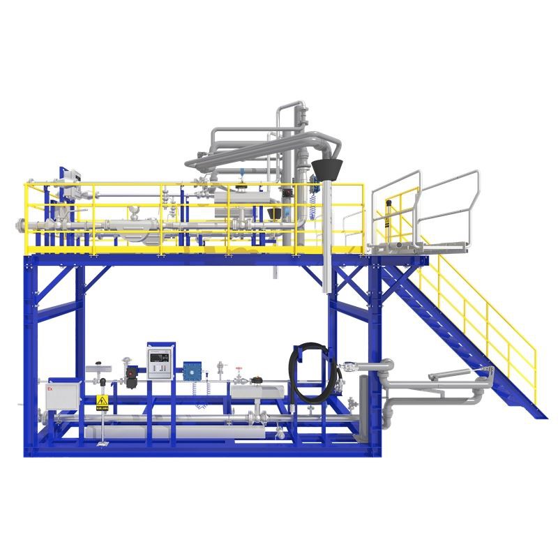 Tanko slidinėjimo pritvirtinta trijų taškų mėginių ėmimo įranga